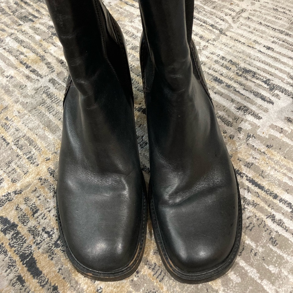 Cole Haan Black Leather Ankle Boots